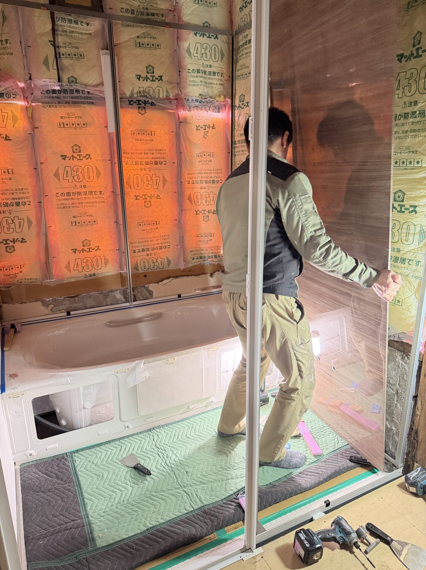 加茂市│毎日使う場所だから… 寒さが気になっていたお風呂を、あたたかく心地よい場所へ。の施工写真5